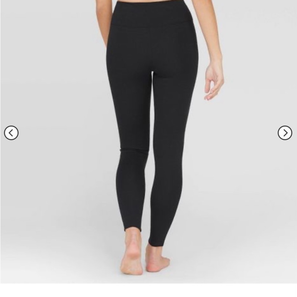 Spanx Assets Ponte Shaping Leggings Black Women's Size Large - Picture 2 of 7